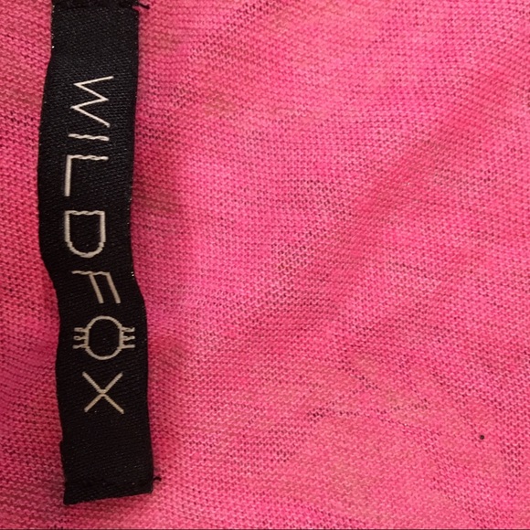 Wildfox pink scarf with gold horses on one end - Picture 3 of 4